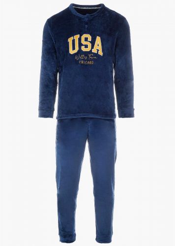 Ανδρική πιτζάμα fleece USA