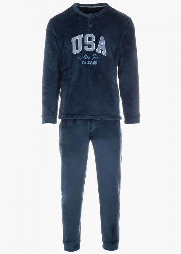 Ανδρική πιτζάμα fleece USA