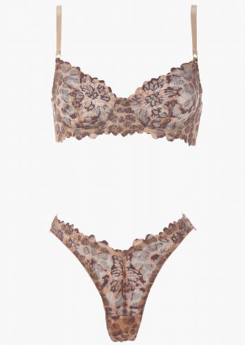 Γυναικείο set sexy bralette all print